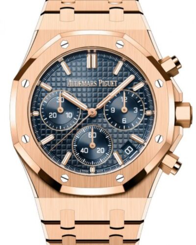 Audemars Piguet Royal Oak Selfwinding Chronograph Rose Gold 41mm “Bleu Nuit, Nuage50” Blue Dial 26240OR.OO.1320OR.01