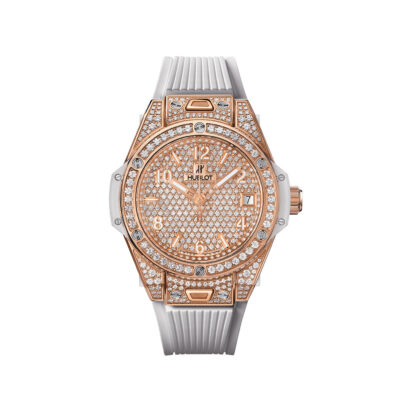 Hublot Big Bang ONE CLICK KING GOLD WHITE FULL PAVÃ‰ Ref# 465.OE.9010.RW.1604