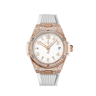 Hublot Big Bang ONE CLICK KING GOLD WHITE PAVÃ‰ Ref# 465.OE.2080.RW.1604