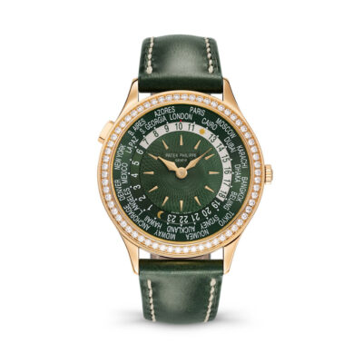 Patek Philippe Womenâ€™s Complication World-Time, 18k Rose Gold set with 89 diamonds (~1.03 ct.), 36mm, Ref# 7130R-014