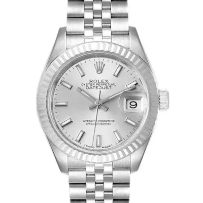 Rolex 179174 Diamond Lady Datejust “White Gold Bezel” Mother Of Pearl-White