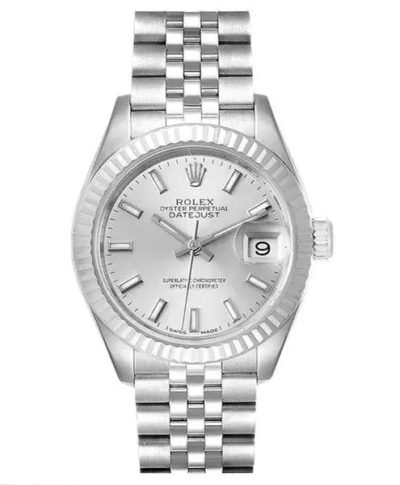 Rolex 179174 Diamond Lady Datejust “White Gold Bezel” Mother Of Pearl-White