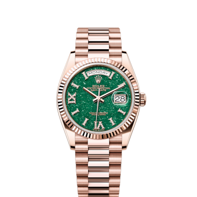 Rolex Day-Date 36, 18k Everose Gold with Diamond-set, 36mm, Ref# 128235-0068