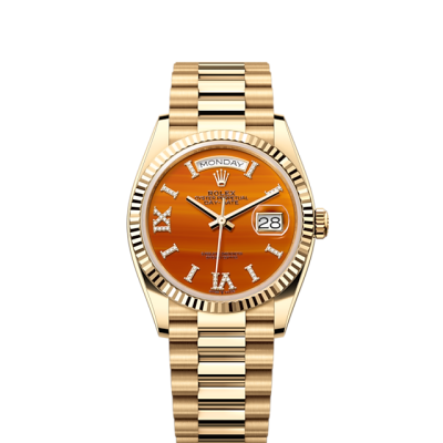 Rolex Day-Date 36, 18k Yellow Gold with Diamond-set, 36mm, Ref# 128238-0088