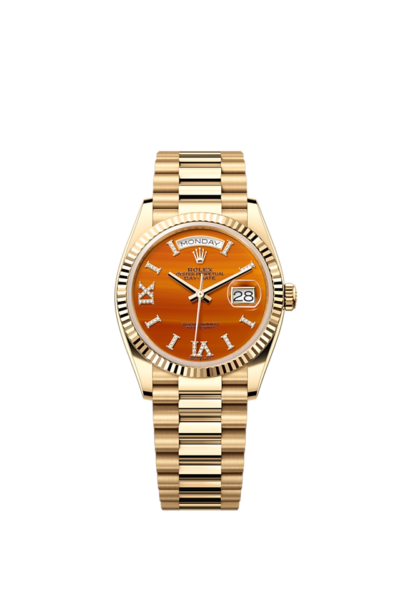 Rolex Day-Date 36, 18k Yellow Gold with Diamond-set, 36mm, Ref# 128238-0088