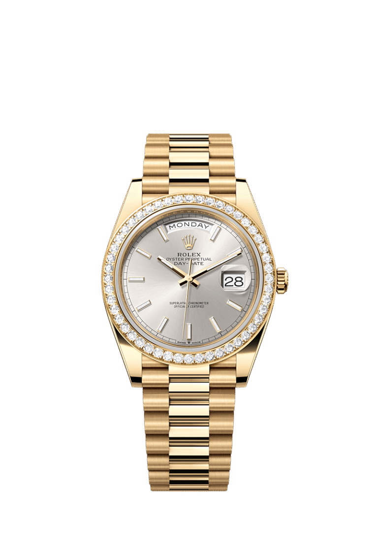 Rolex Day-Date 40, 18k Yellow Gold with Diamond-set, 40mm, Ref# 228348rbr-0042