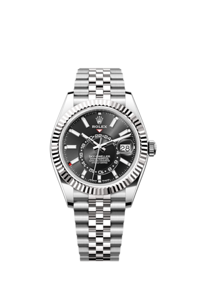 Rolex Sky-Dweller, 42mm, Oystersteel and 18k White Gold, Black, Jubilee, Ref# 336934-0008
