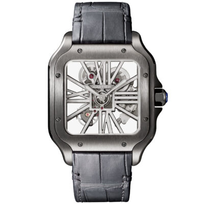 Santos de Cartier Large Skeleton Black ADLC Men’s Watch